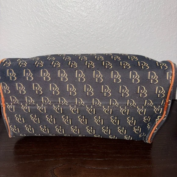 Dooney & Bourke Black and Tan Satchel - Picture 3 of 13